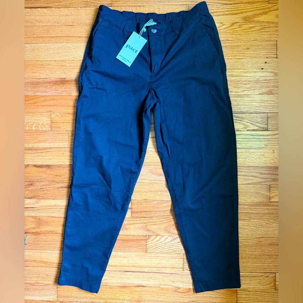 Pact Women’s Black Chinos NWT
